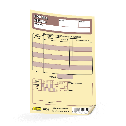 [002917] Contra-Recibo C/ 25 juegos Printaform
