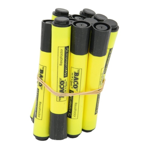 [003030] Marcatexto 16 Amarillo C/ 12 pzs Baco