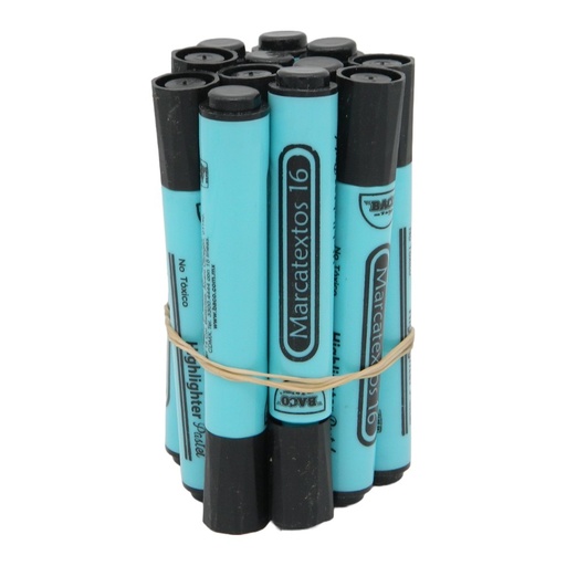 [003031] Marcatexto 16 Azul C/ 12 pzs Baco