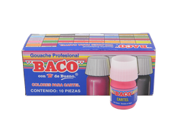 [003055] Pintura Cartel 59 Rosa Mexicano 20 ml C/ 10 pzs Baco
