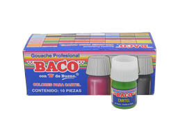 [003057] Pintura Cartel 62 Verde Amarillento 20 ml C/ 10 pzs Baco