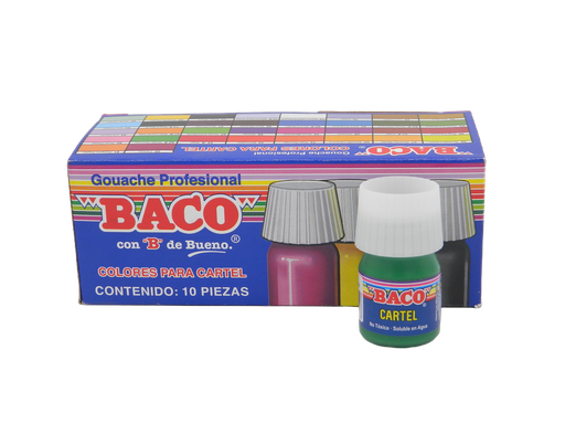 [003058] Pintura Cartel 62-A Verde Varones 20 ml C/ 10 pzs Baco