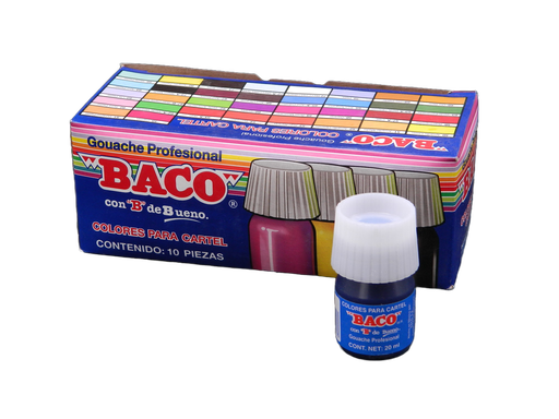 [003064] Pintura Cartel 67 Azul Prusia 20 ml C/ 10 pzs Baco