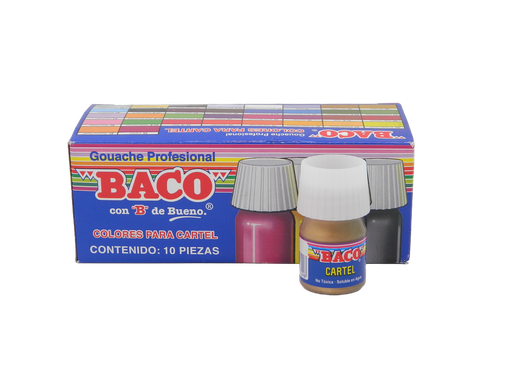 [003076] Pintura Cartel 69 Oro Palido 20 ml C/ 10 pzs Baco