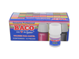 [003078] Pintura Cartel 72 Blanco P/ Letreros 20 ml C/ 10 pzs Baco