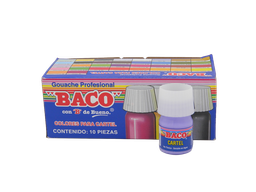 [003085] Pintura Cartel 83 Lila Pastel 20 ml C/ 10 pzs Baco