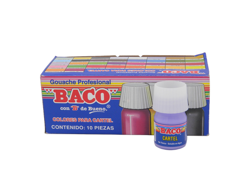 [003085] Pintura Cartel 83 Lila Pastel 20 ml C/ 10 pzs Baco