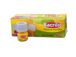 [003090] Pintura Acrilica 351 Amarillo Claro 15 ml C/ 10 pzs Baco
