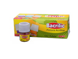 [003096] Pintura Acrilica 356 Rojo Oxido 15 ml C/ 10 pzs Baco