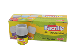 [003098] Pintura Acrilica 357-A Café 15 ml C/ 10 pzs Baco
