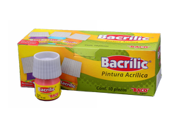 [003100] Pintura Acrilica 359 Rosa 15 ml C/ 10 pzs Baco