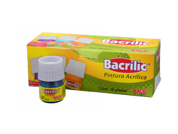 [003106] Pintura Acrilica 365 Azul Turquesa 15 ml C/ 10 pzs Baco