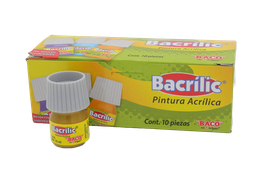 [003111] Pintura Acrilica 368 Oro Rico 15 ml C/ 10 pzs Baco