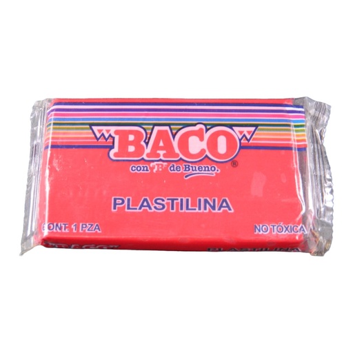 [003141] Plastilina 180 grs 54 Rojo C/ 5 pzs Baco