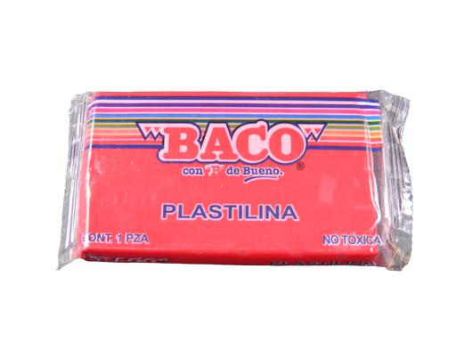 [003141] Plastilina 180 grs 54 Rojo C/ 5 pzs Baco