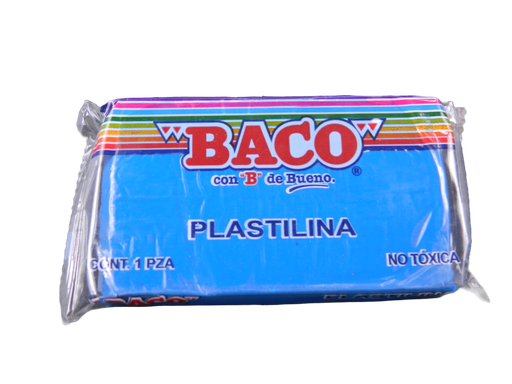 [003143] Plastilina 180 grs 56 Azul Obscuro C/ 5 pzs Baco