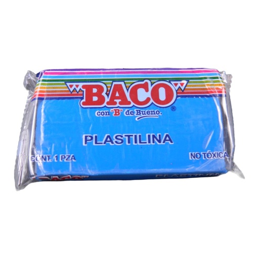[003143] Plastilina 180 grs 56 Azul Obscuro C/ 5 pzs Baco