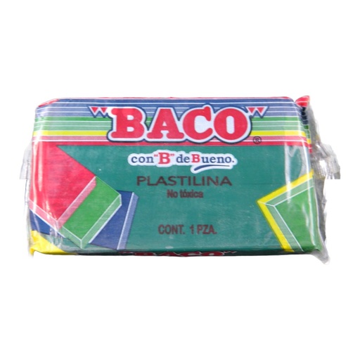 [003149] Plastilina 180 grs 62 Verde Obscuro C/ 5 pzs Baco