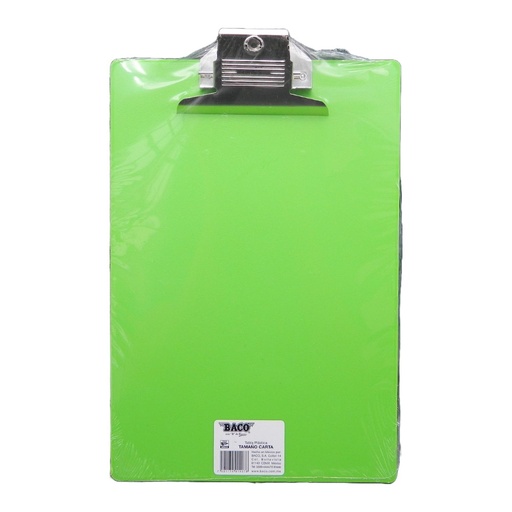 [003181] Tabla Agarrapapel Plastico Color T/ Carta Baco