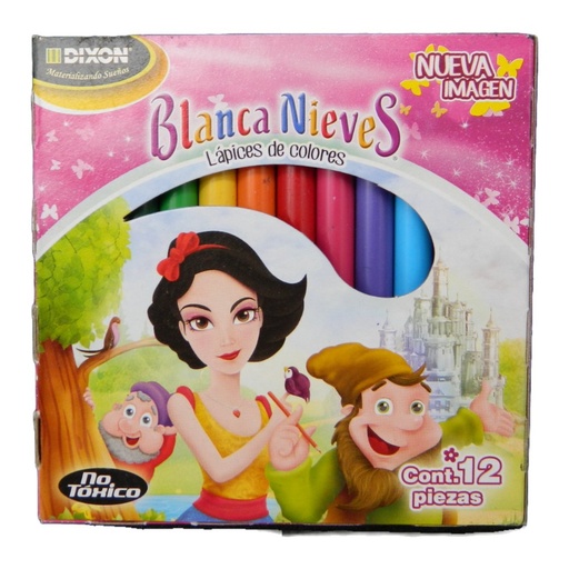 [003190] Colores Cortos Blanca Nieves C/ 12 pzs Dixon