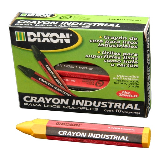 [003199] Crayon Industrial Amarillo C/ 10 pzs Dixon