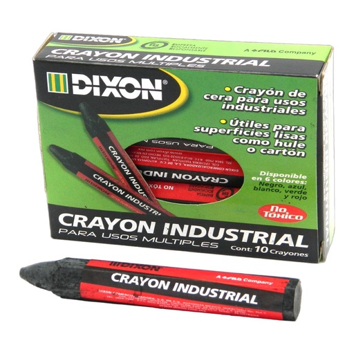 [003202] Crayon Industrial Negro C/ 10 pzs Dixon