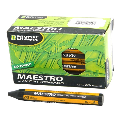 [003208] Crayon Maestro Negro C/ 20 pzs Dixon