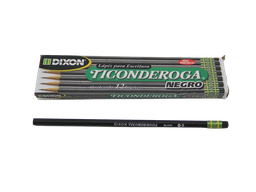[003213] Lapiz Ticonderoga Negro #2 C/ 12 pzs Dixon