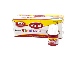 [003260] Pintura Cartel Vinci 56 Rojo Carmesi 25 ml C/ 10 pzs Dixon