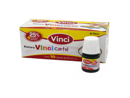 [003268] Pintura Cartel Vinci 63A Verde Obscuro 25 ml C/ 10 pzs Dixon