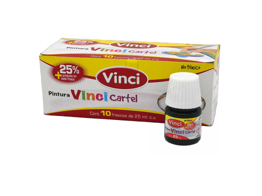 [003268] Pintura Cartel Vinci 63A Verde Obscuro 25 ml C/ 10 pzs Dixon