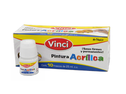 [003287] Pintura Acrilica Vinci 030 Blanco Titanio 25 ml C/ 10 pzs Dixon