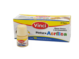 [003290] Pintura Acrilica Vinci 042 Crema 25 ml C/ 10 pzs Dixon