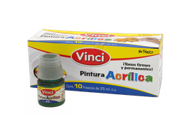 [003306] Pintura Acrilica Vinci 114 Verde Nilo 25 ml C/ 10 pzs Dixon