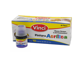 [003307] Pintura Acrilica Vinci 120 Morado 25 ml C/ 10 pzs Dixon