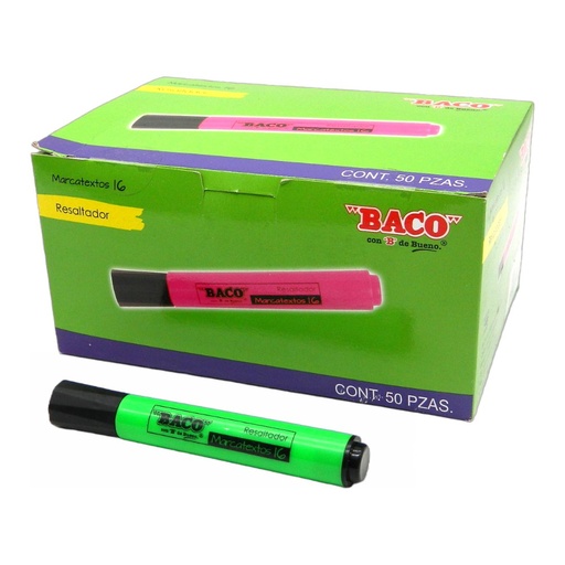 [003344] Marcatexto 16 Verde C/ 50 pzs Baco