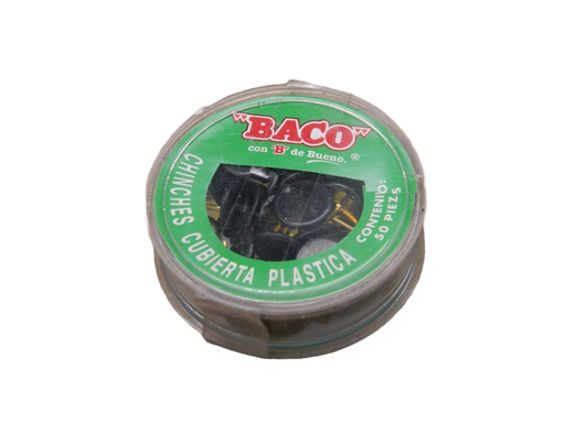 [003370] Chincheta Importada Negra C/ 100 pzs Baco