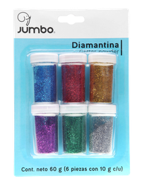 [003426] Diamantina Botes 10 grs C/ 6 pzs Jumbo