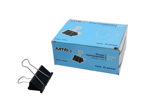 [003454] Binder Clip 51 mm 2" C/ 12 pzs Jumbo