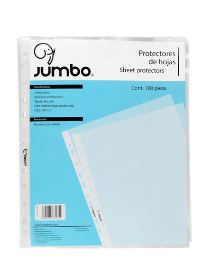 [003459] Protector de Hojas T/ Carta C/ 100 pzs Jumbo