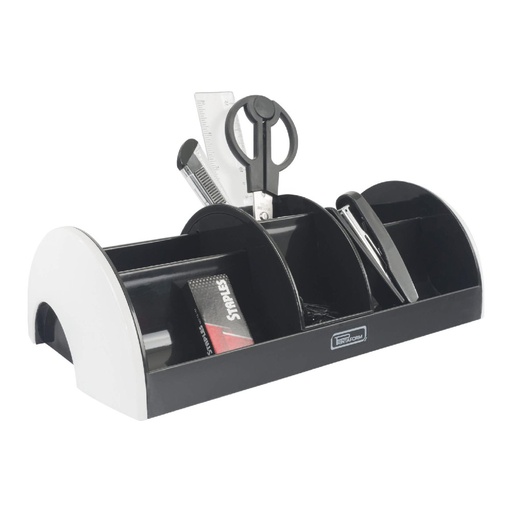 [003501] Organizador Escritorio C/ Compartimento Central Negro Printaform