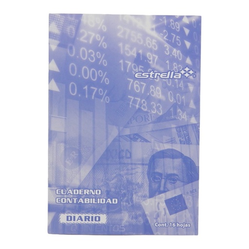 [003521] Cuaderno Contabilidad Diario C/ 16 hjs Estrella