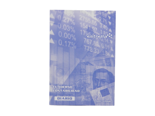 [003521] Cuaderno Contabilidad Diario C/ 16 hjs Estrella
