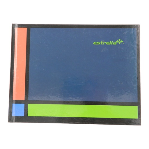 [003642] Libreta 1/4 Pasta Dura F/ Italiano Rayado C/ 144 hjs Estrella