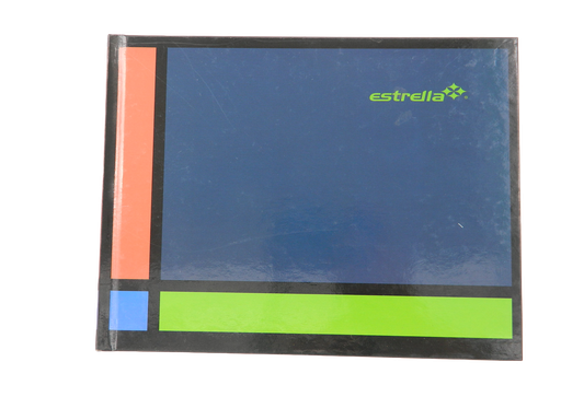 [003644] Libreta 1/4 Pasta Dura F/ Italiano Cuadro 7 C/ 96 hjs Estrella