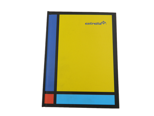 [003647] Libreta 1/4 Pasta Dura F/ Francesa Rayado C/ 192 hjs Estrella