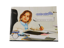 [003662] Cuaderno Engrapado F/ Italiano Cuadro 7 C/ 100 hjs Estrella