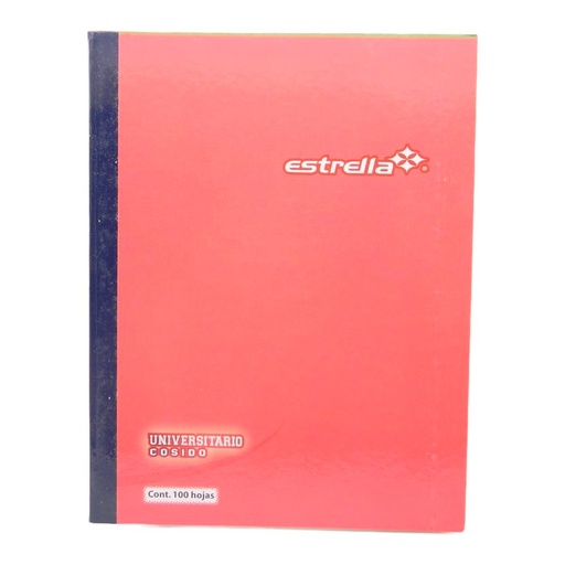 [003678] Cuaderno Universitario Cosido Blanco C/ 100 hjs Estrella