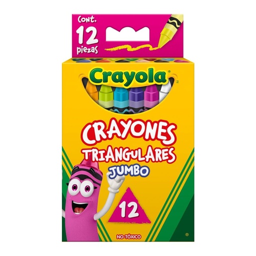 [003698] Crayones Triangulares Jumbo C/ 12 pzs Crayola
