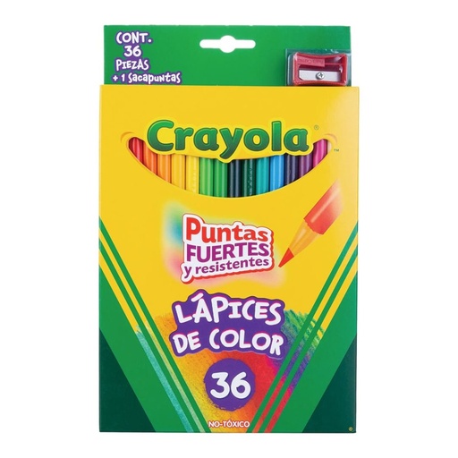 [003702] Colores Largos C/ 36 pzs Crayola